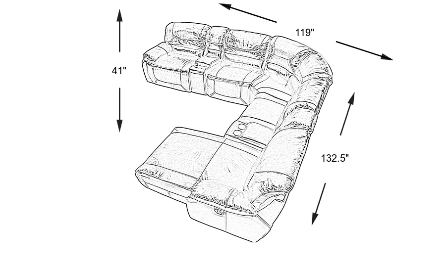Dimension Image. Please refer to the Dimension Tab on this page for dimension details.
