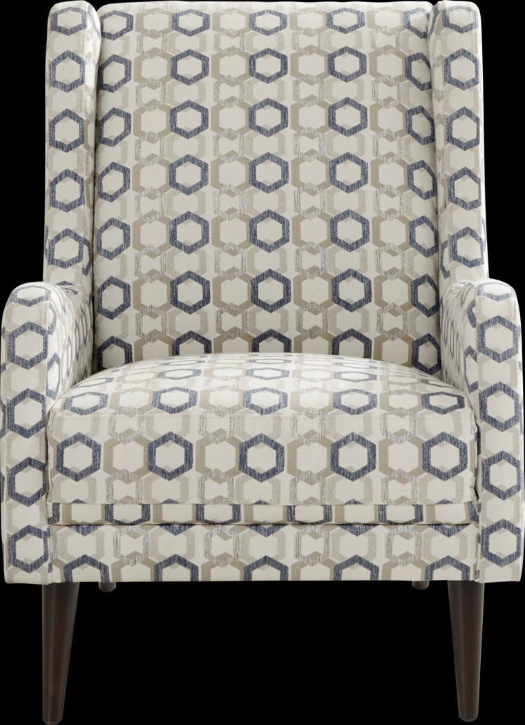 San Salerno Blue Accent Chair - Thumbnail - Image 2