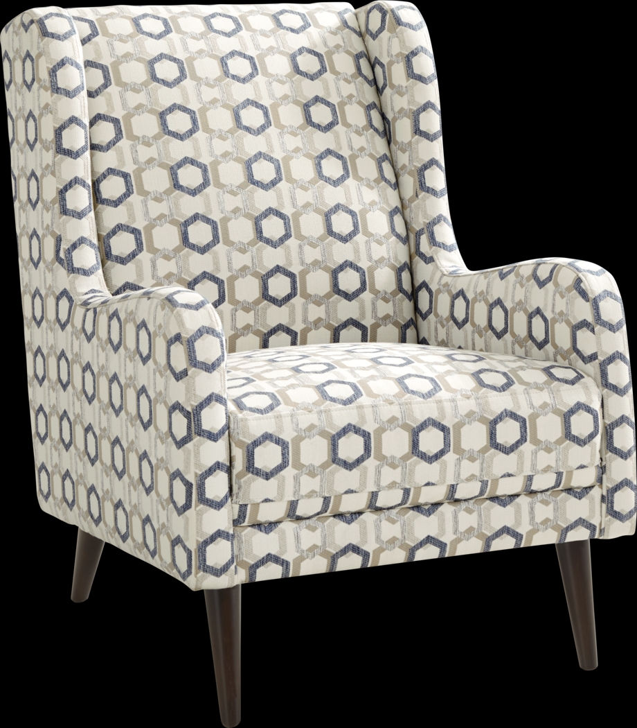 San Salerno Blue Accent Chair - Thumbnail - Image 1