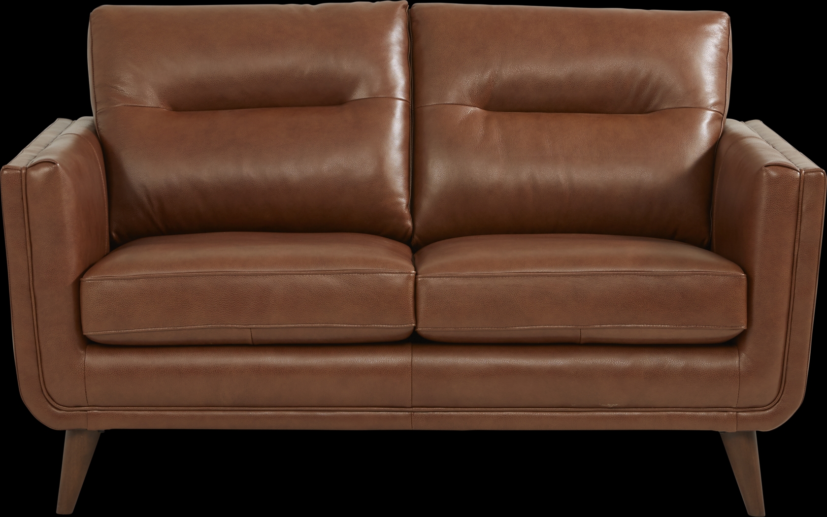 Cindy Crawford Home San Salerno Saddle Leather 3 Pc Living Room - Thumbnail - Image 3