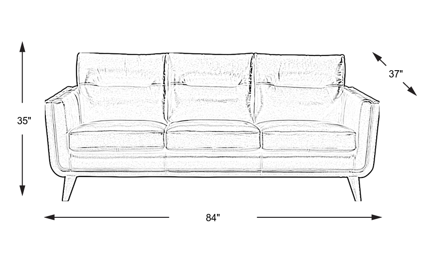 Dimension Image. Please refer to the Dimension Tab on this page for dimension details.