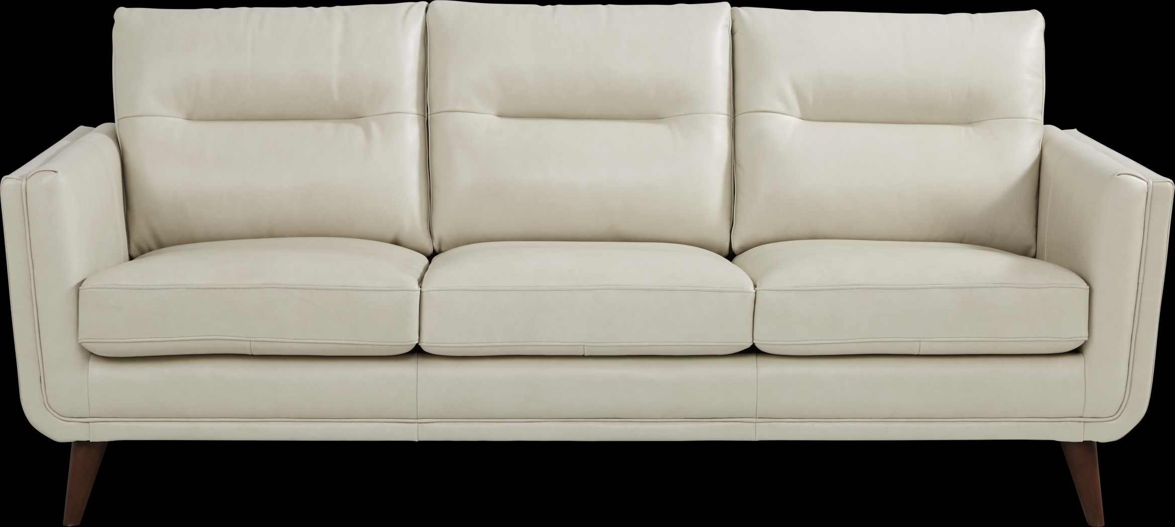 Cindy Crawford Home San Salerno Stone Leather 5 Pc Living Room - Thumbnail - Image 2