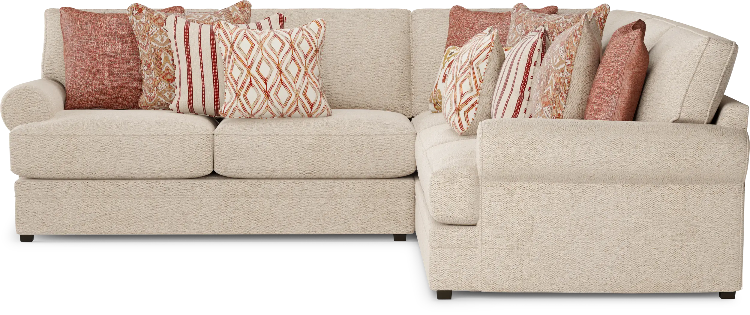 Cindy Crawford Home Scottsdale Square Beige 3 Pc Sectional - Thumbnail - Image 3