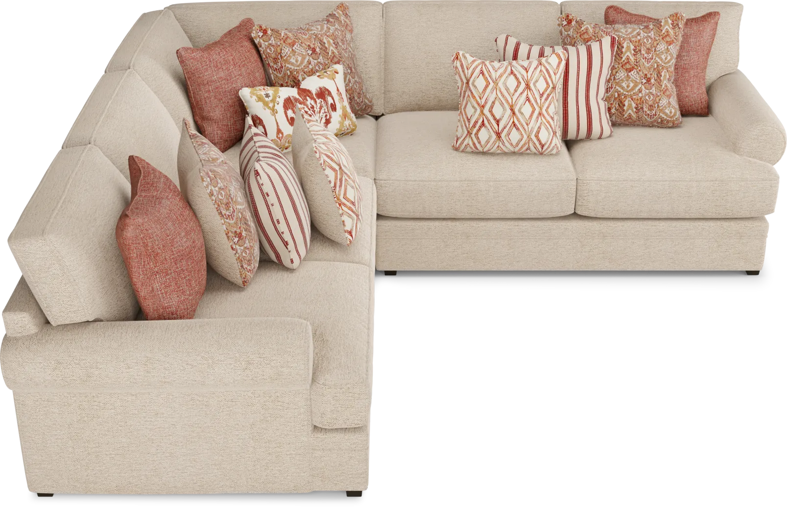 Cindy Crawford Home Scottsdale Square Beige 3 Pc Sectional - Thumbnail - Image 4