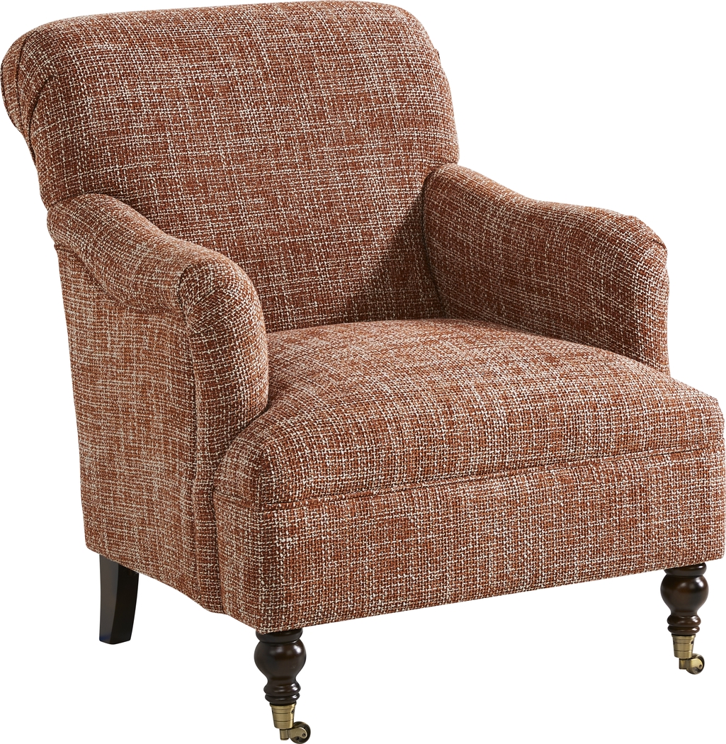 Scottsdale Square Orange Accent Chair - Thumbnail - Image 2