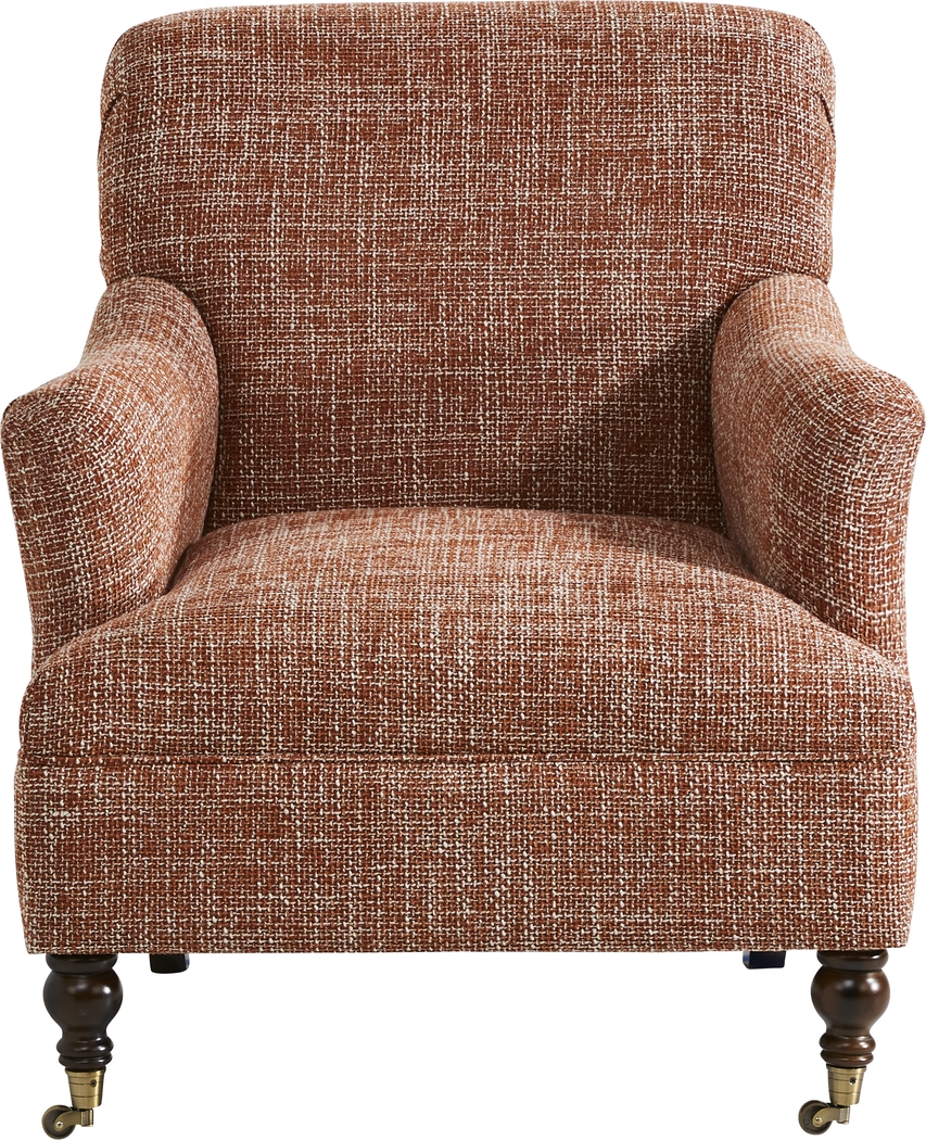 Scottsdale Square Orange Accent Chair - Thumbnail - Image 1