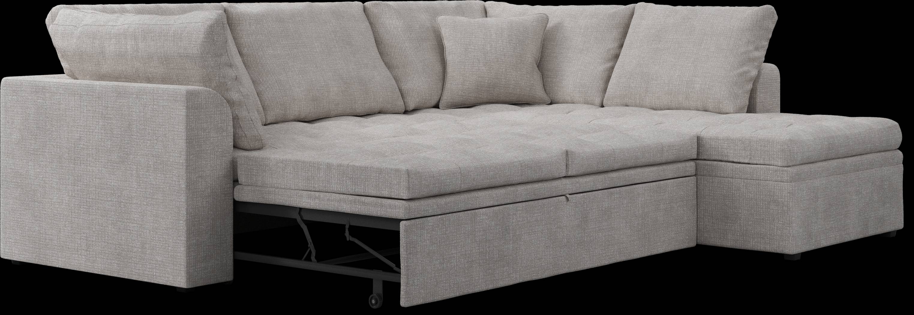 Sheridan Square Gray 5 Pc Sleeper Sectional Living Room - Thumbnail - Image 5