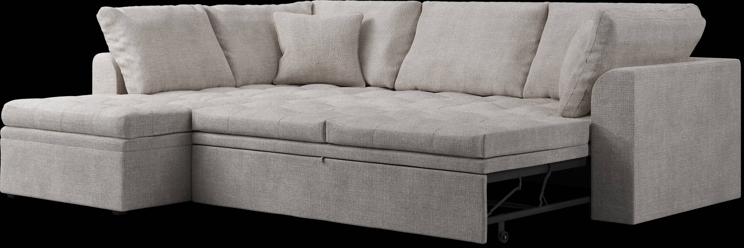 Sheridan Square Gray 4 Pc Sleeper Sectional Living Room - Thumbnail - Image 5