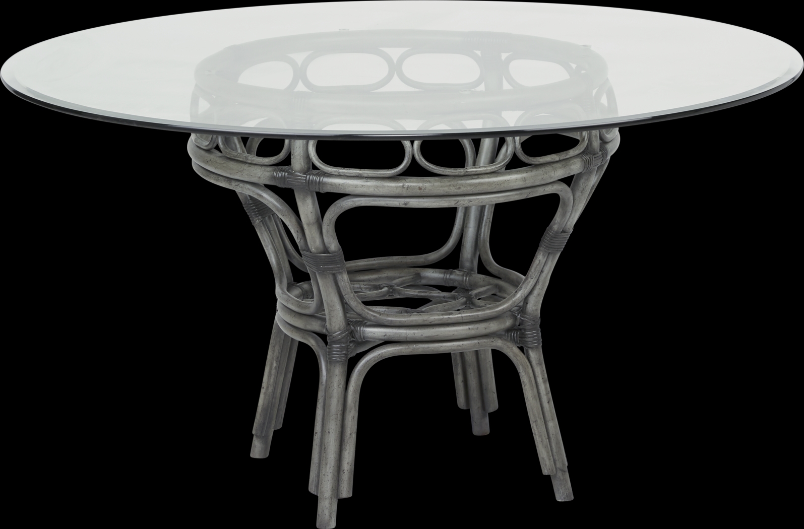 Cindy Crawford Home Shorecrest Gray 54 in. Round Dining Table - Thumbnail - Image 1