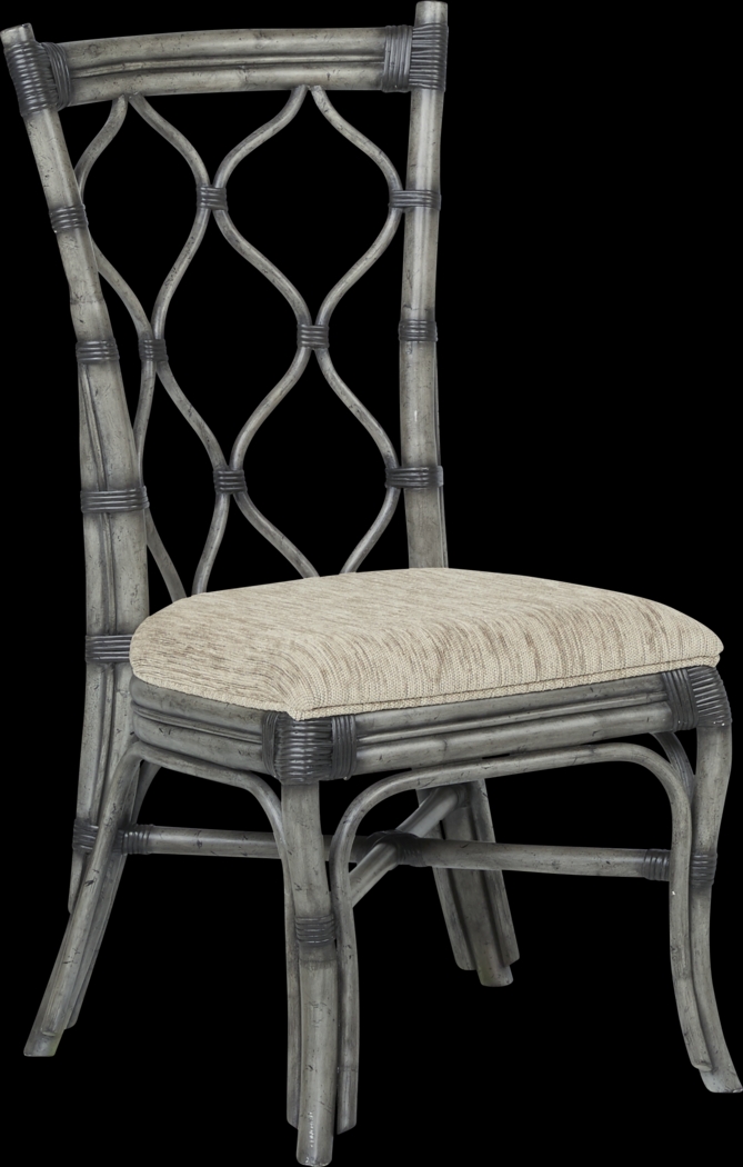 Cindy Crawford Home Shorecrest Gray Side Chair - Thumbnail - Image 1