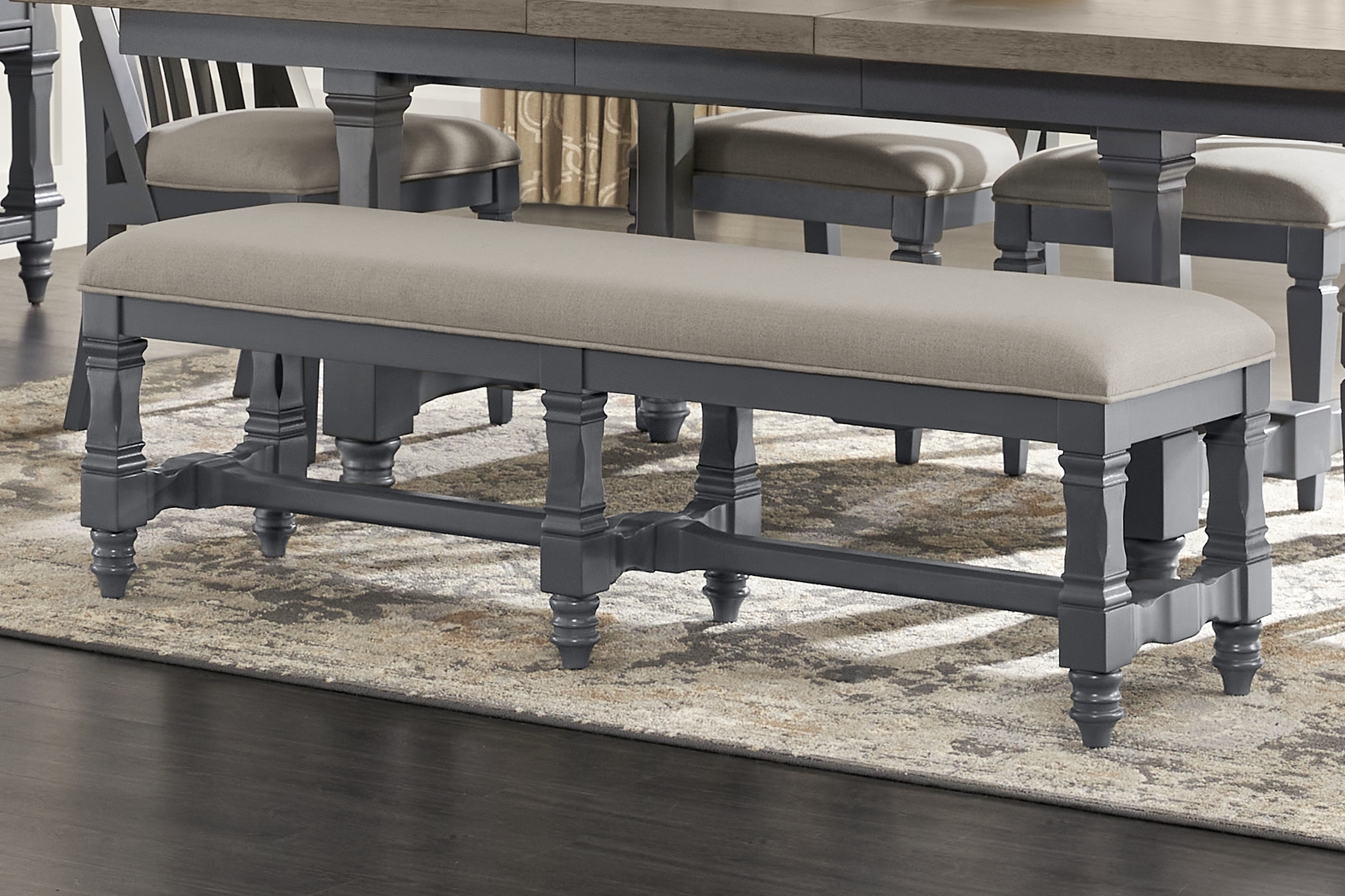 Shorewood Gray Bench - Thumbnail - Image 3