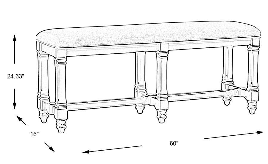 Dimension Image. Please refer to the Dimension Tab on this page for dimension details.