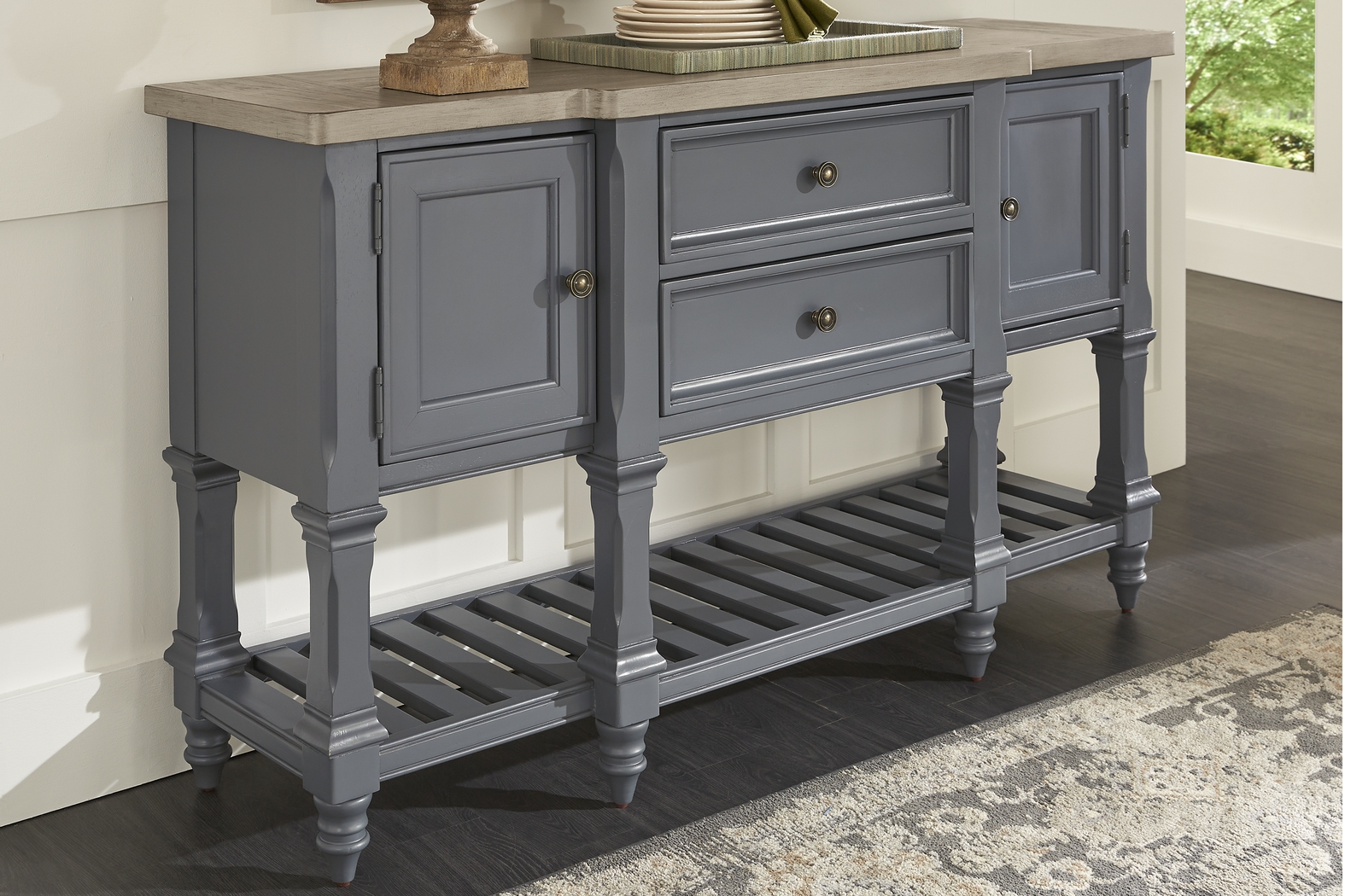 Shorewood Gray Credenza - Thumbnail - Image 4