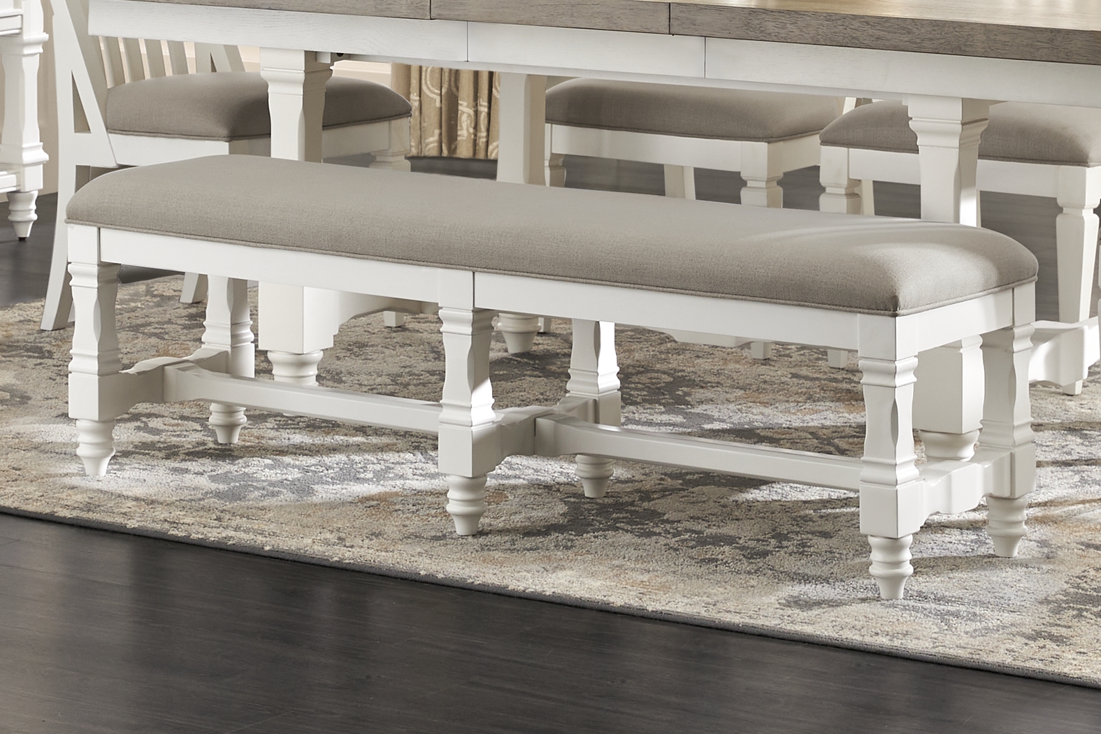 Shorewood White Bench - Thumbnail - Image 3