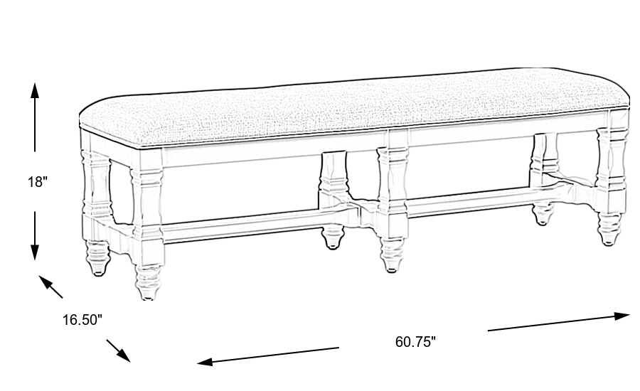 Dimension Image. Please refer to the Dimension Tab on this page for dimension details.