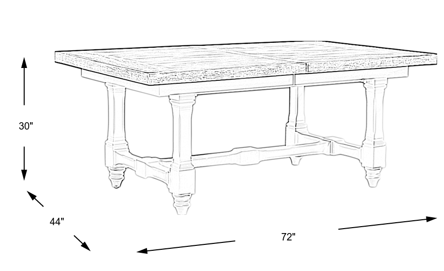 Dimension Image. Please refer to the Dimension Tab on this page for dimension details.