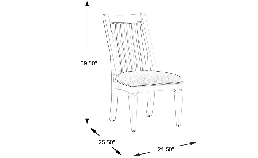 Dimension Image. Please refer to the Dimension Tab on this page for dimension details.