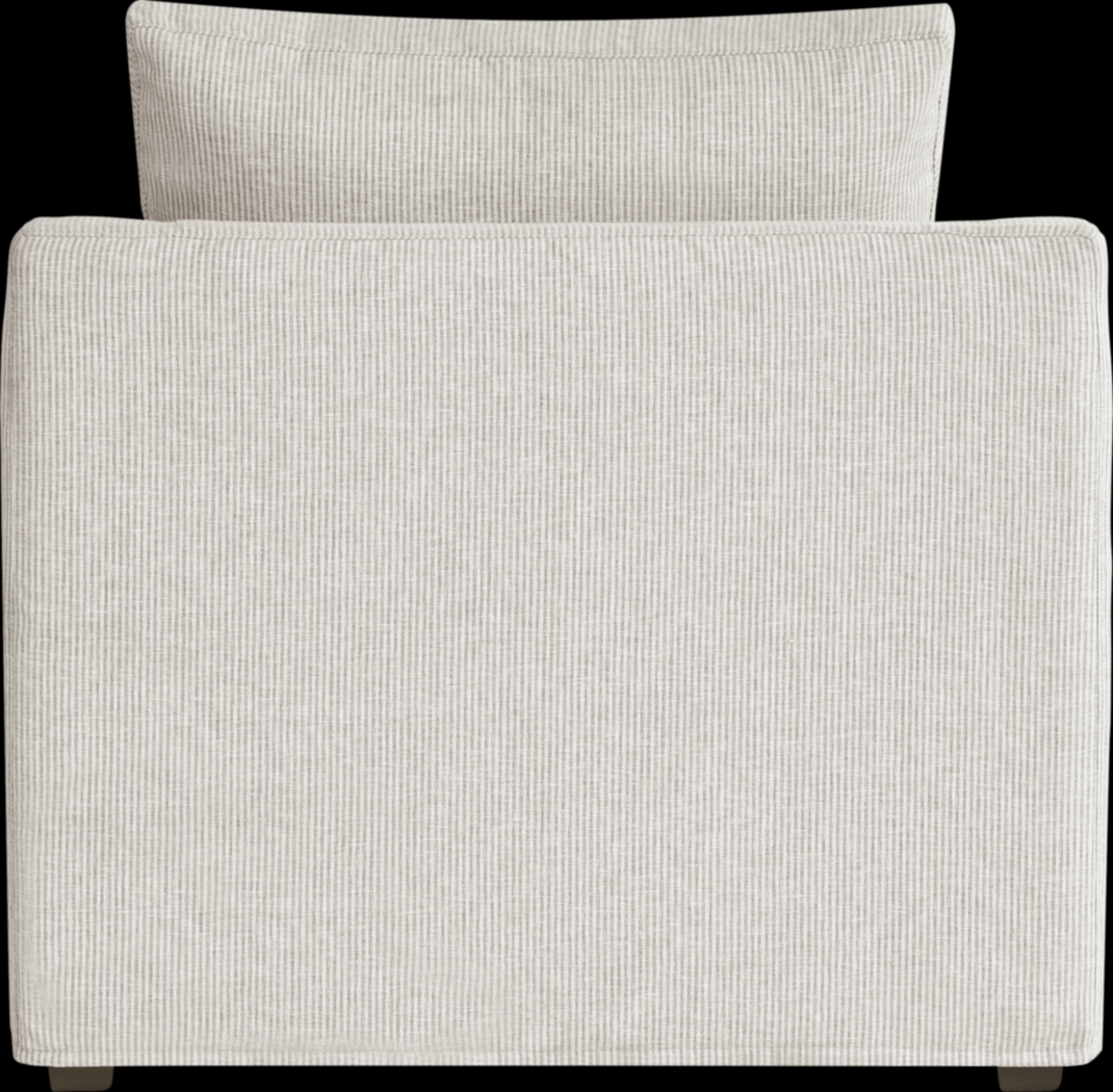 Soho Loft Beige Slipcover Chair - Thumbnail - Image 3