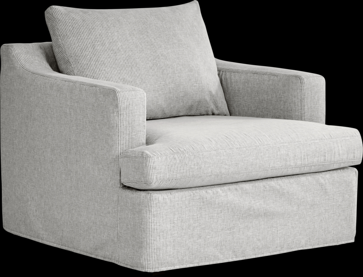 Soho Loft Gray Slipcover 8 Pc Living Room - Thumbnail - Image 8