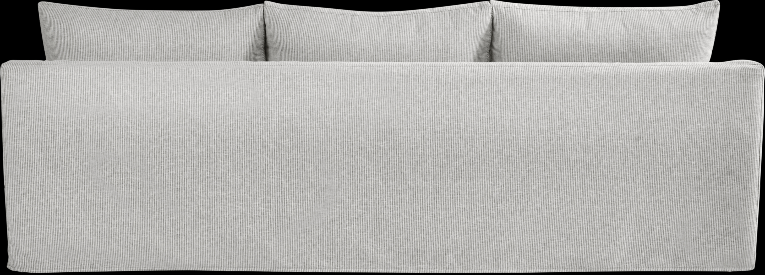 Soho Loft Gray Slipcover 5 Pc Sectional Living Room - Thumbnail - Image 3