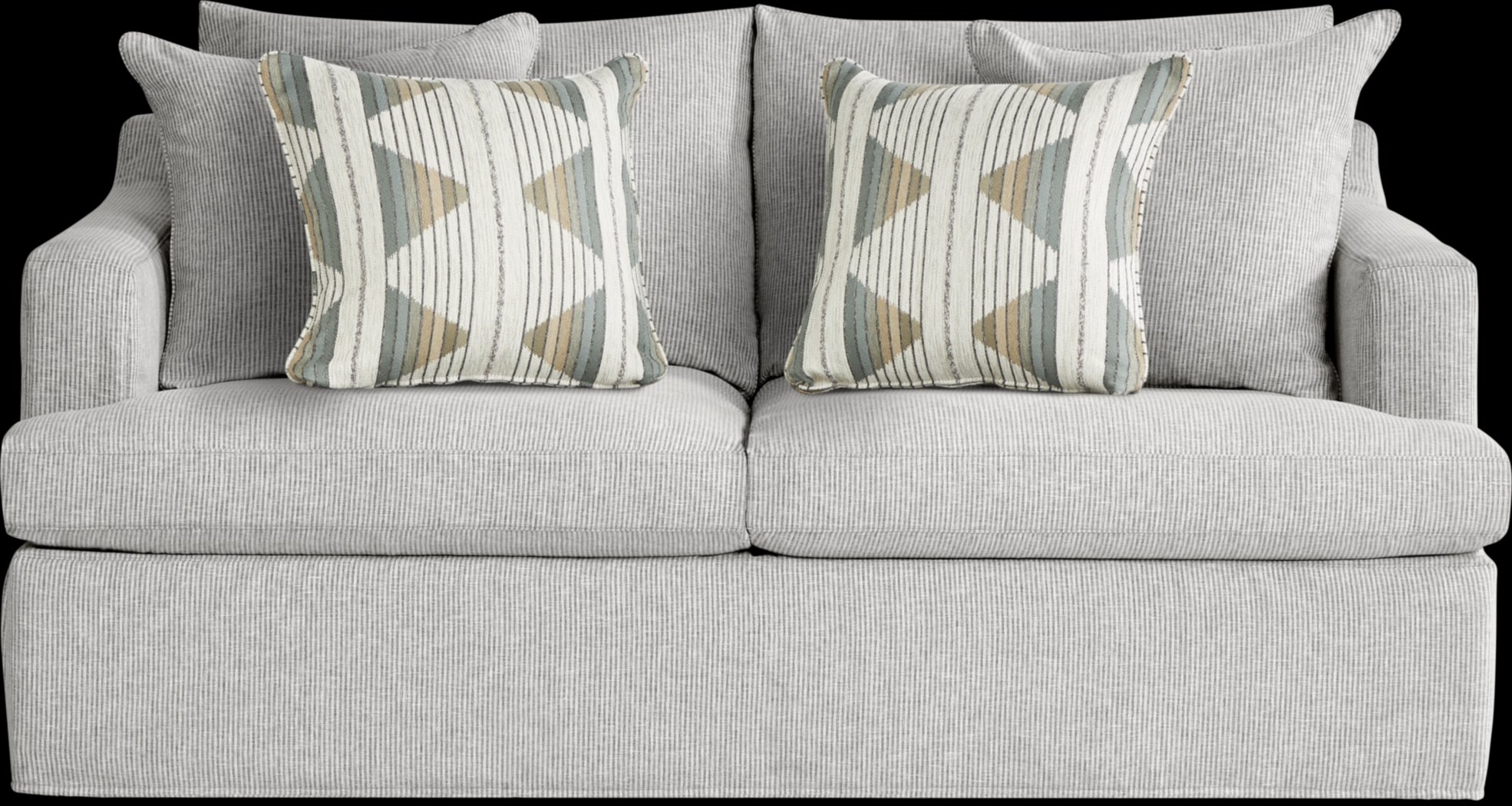 Soho Loft Gray Slipcover 8 Pc Living Room - Thumbnail - Image 6