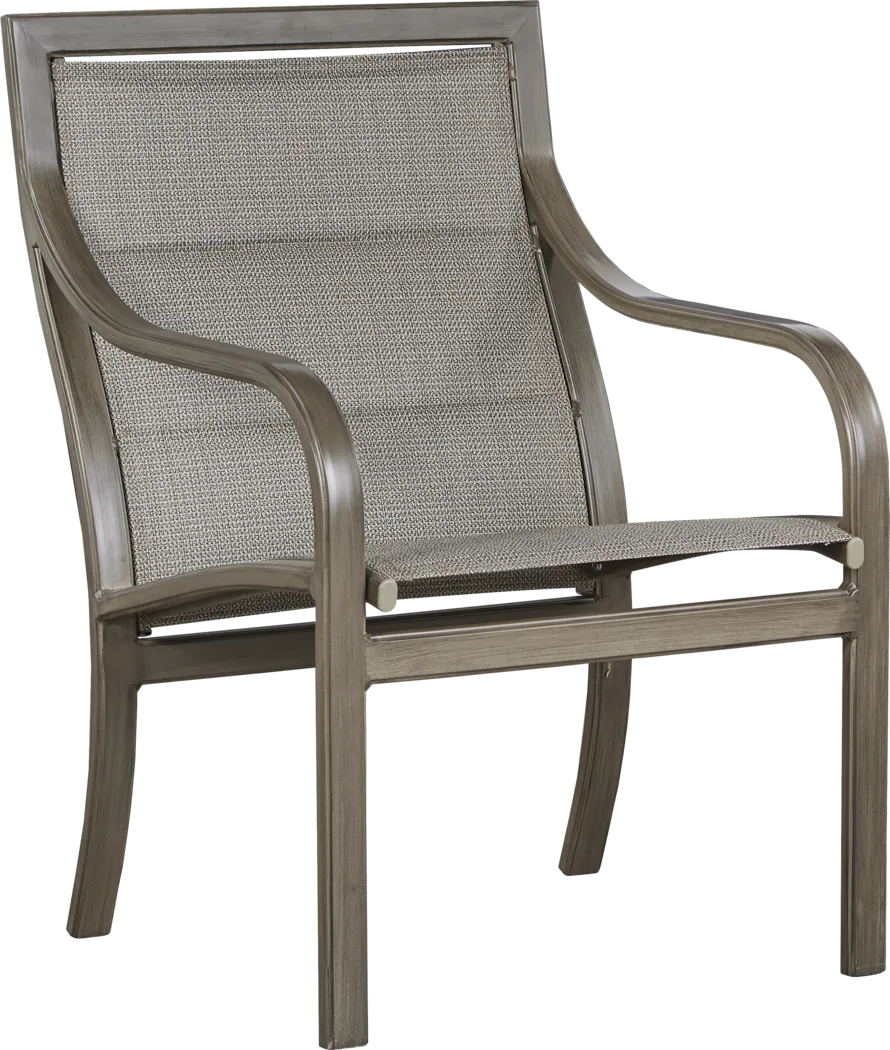 Cindy Crawford Home St. Lucia Champagne Outdoor Arm Chair - Thumbnail - Image 1