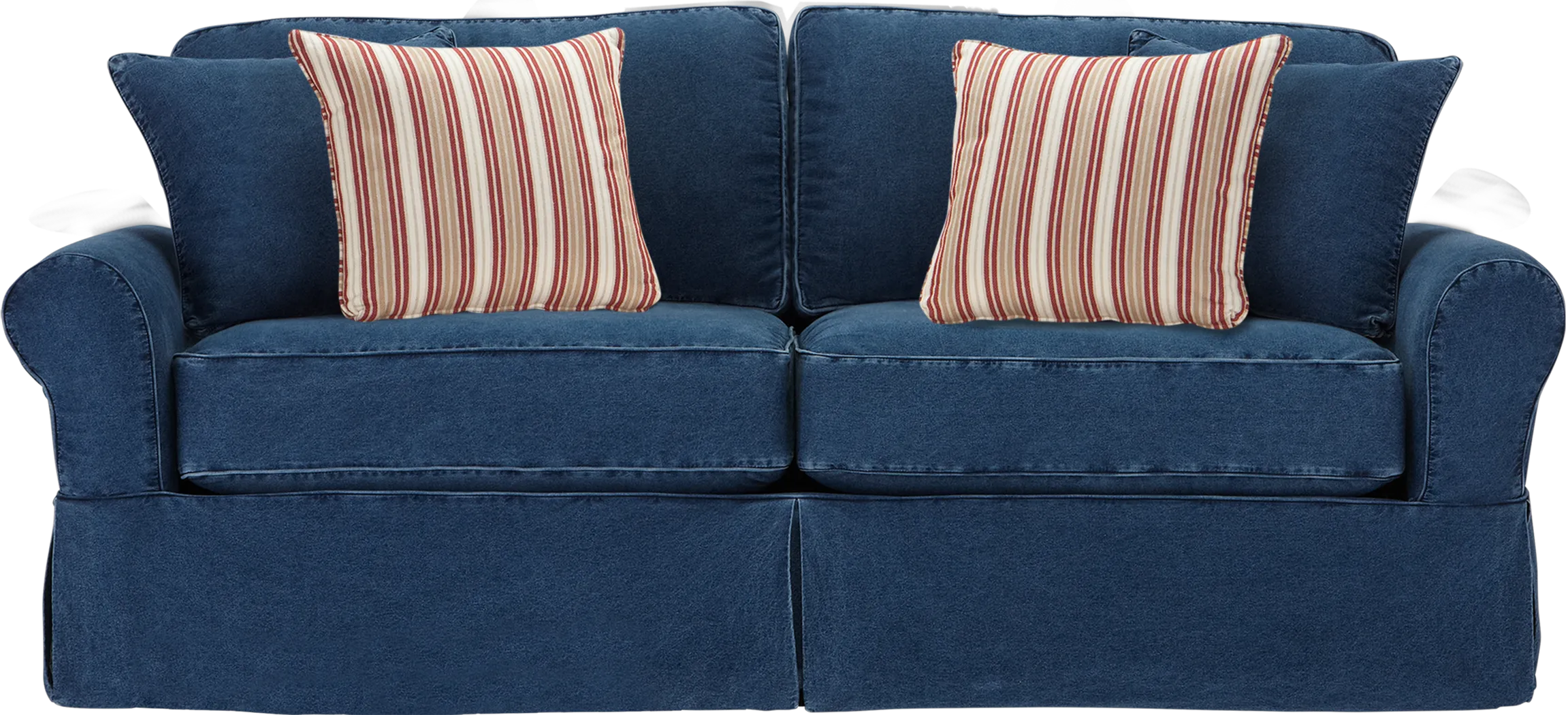 Cindy Crawford Home Sunny Isles Blue Sofa - Thumbnail - Image 1