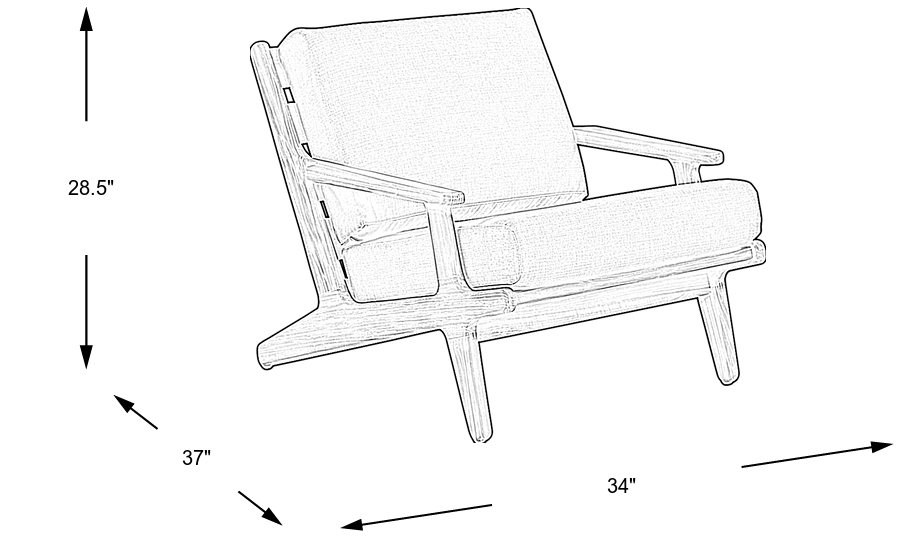 Dimension Image. Please refer to the Dimension Tab on this page for dimension details.