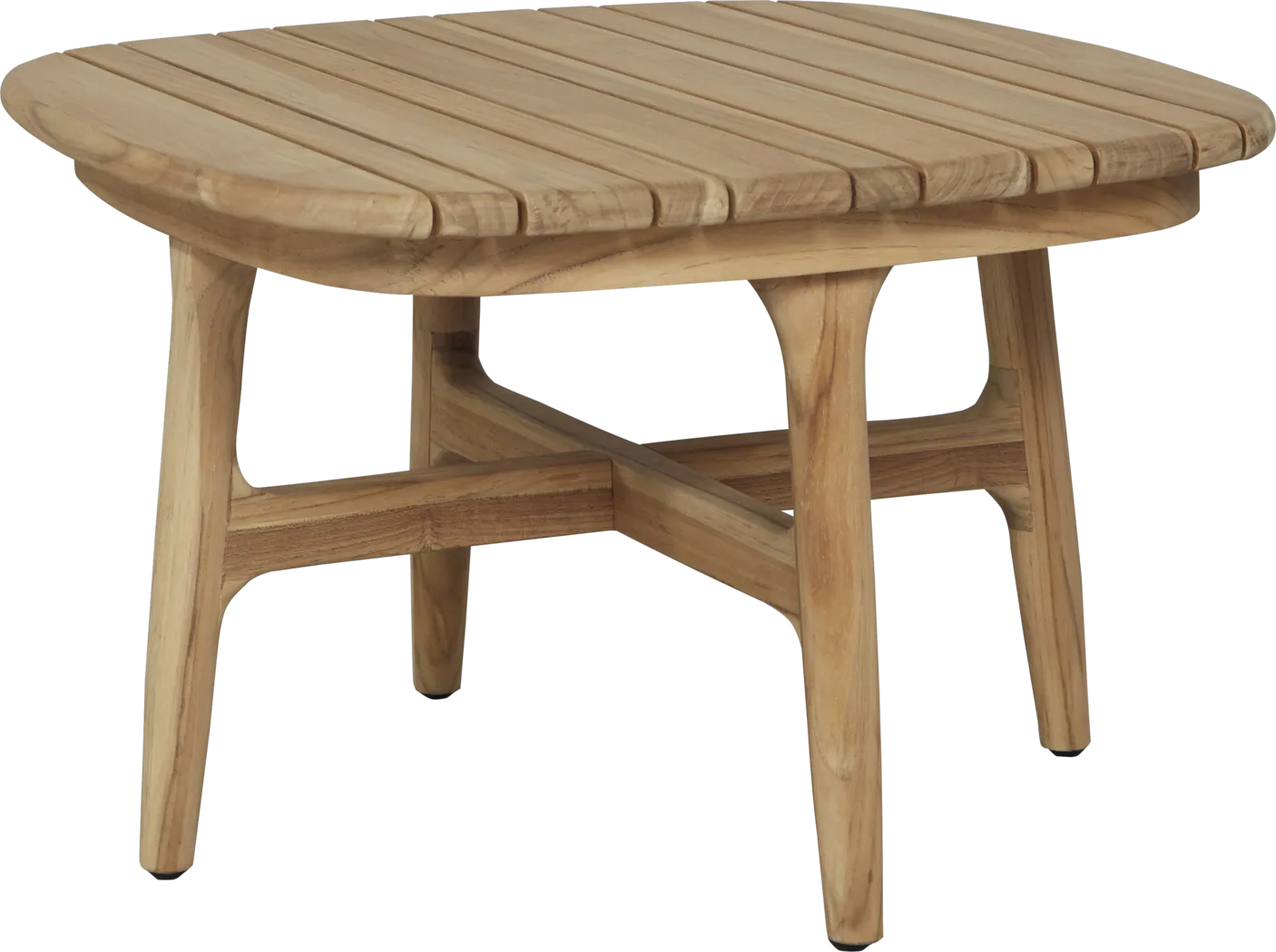 Cindy Crawford Home Sydney Teak Tan Outdoor End Table - Thumbnail - Image 1
