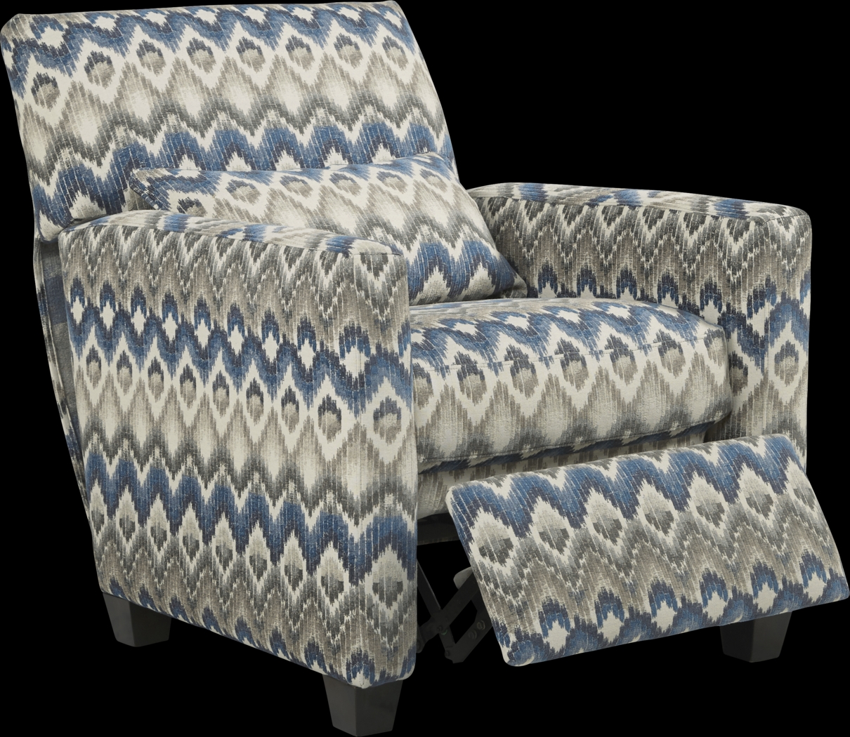 Cindy Crawford Home Telluride Falls Denim Pushback Recliner - Thumbnail - Image 2