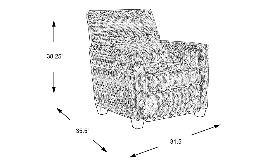 Dimension Image. Please refer to the Dimension Tab on this page for dimension details.
