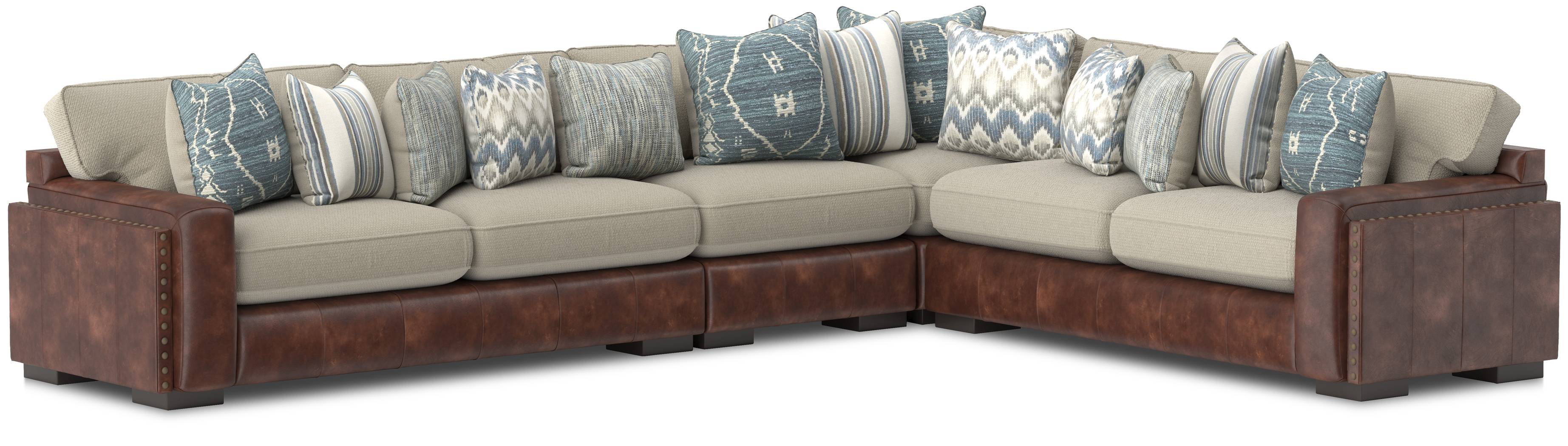 Cindy Crawford Home Telluride Falls Sand 7 Pc Sectional Living Room - Thumbnail - Image 2