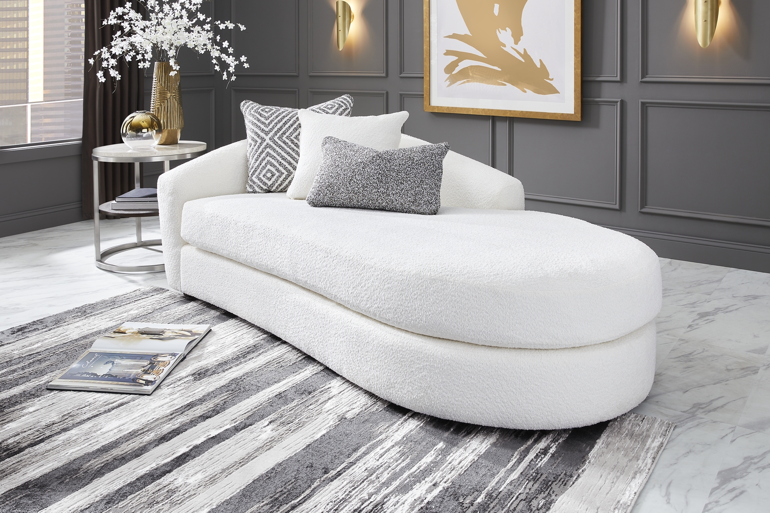 The Swerve White 8 Pc Living Room - Thumbnail - Image 9
