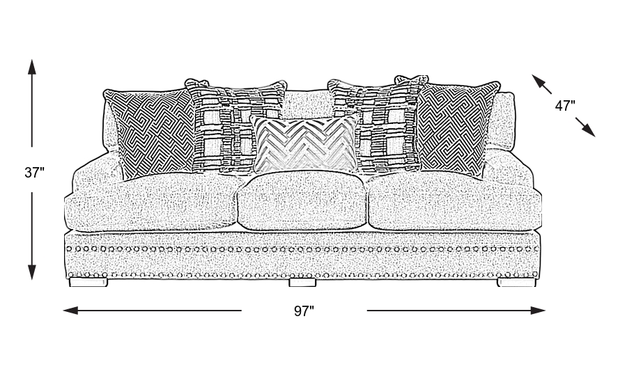 Dimension Image. Please refer to the Dimension Tab on this page for dimension details.