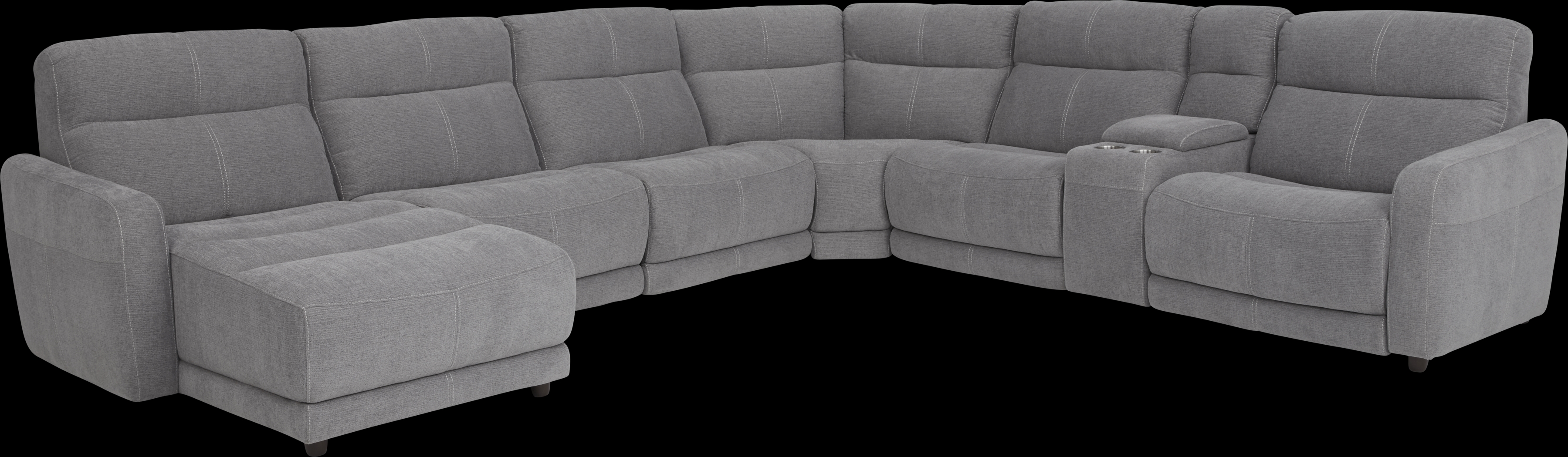 Cindy Crawford Home West Highlands Gray 10 Pc Power Reclining Sectional Living Room - Thumbnail - Image 3