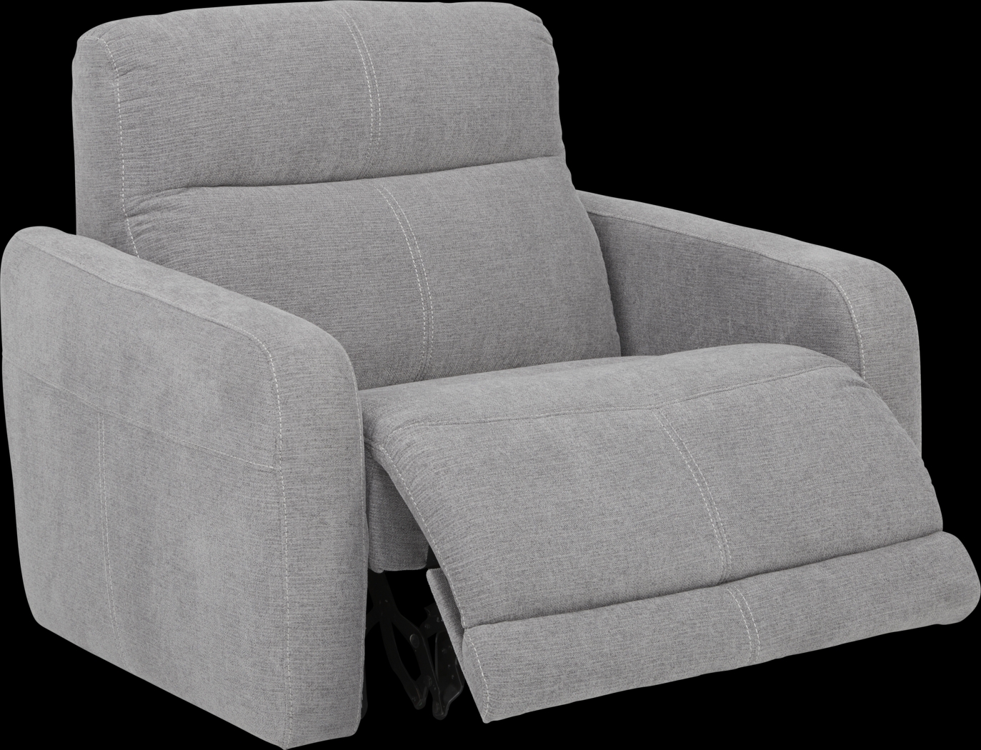 Cindy Crawford Home West Highlands Gray Power Recliner - Thumbnail - Image 1