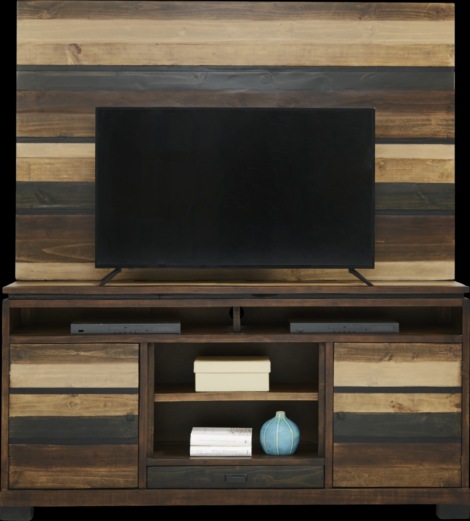 Westover Hills Brown 2 Pc Wall Unit with 72 in. Console - Thumbnail - Image 2