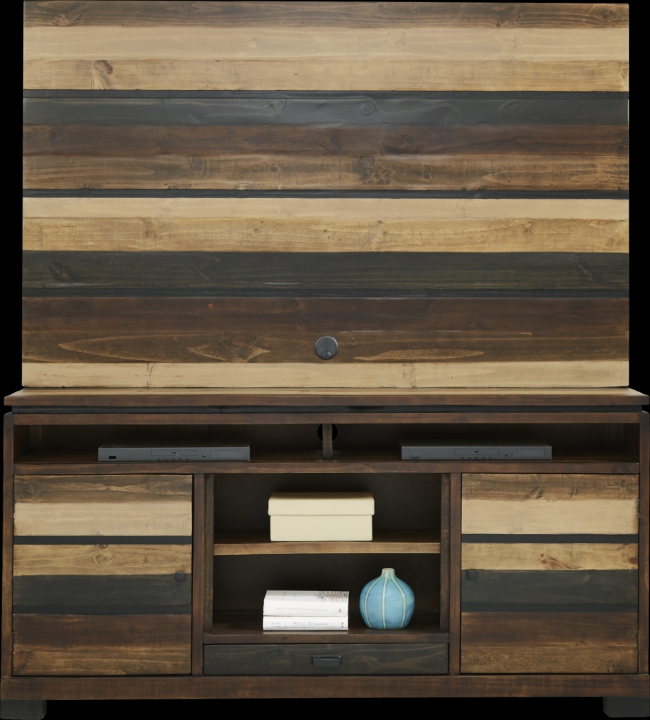 Westover Hills Brown 2 Pc Wall Unit with 72 in. Console - Thumbnail - Image 1