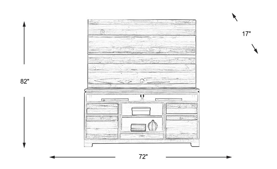 Dimension Image. Please refer to the Dimension Tab on this page for dimension details.