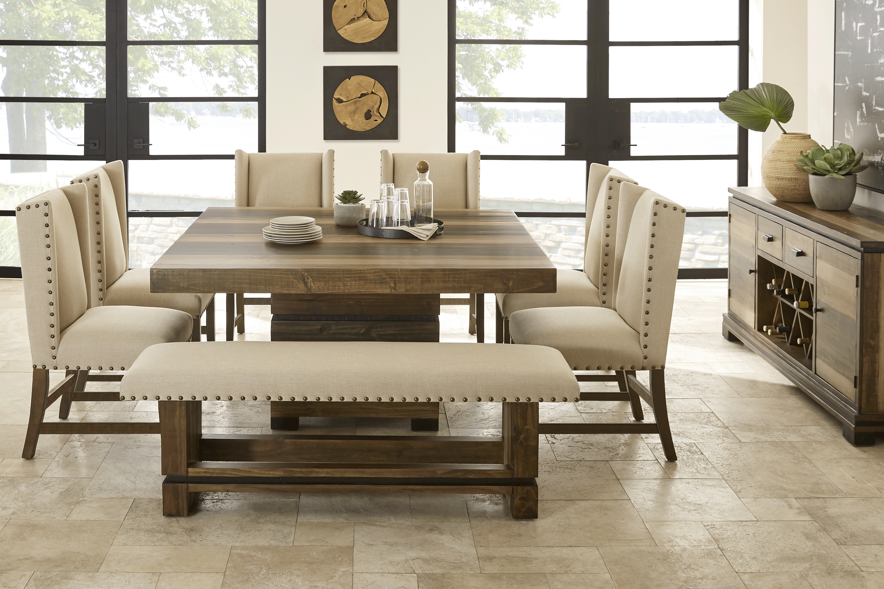 Westover Hills Brown Square Dining Table - Thumbnail - Image 2