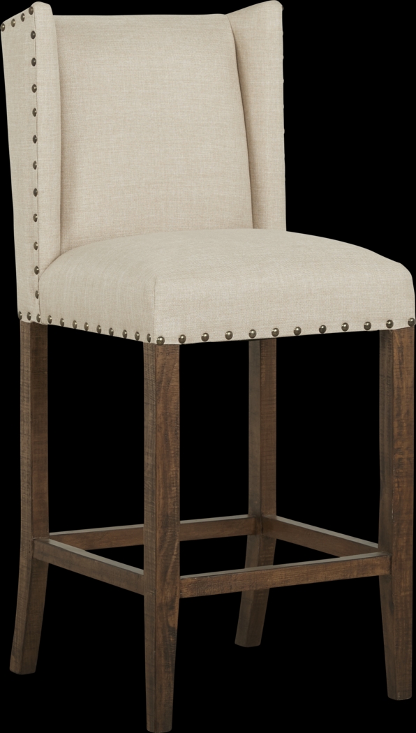 Cindy Crawford Home Westover Hills Brown Barstool - Thumbnail - Image 1
