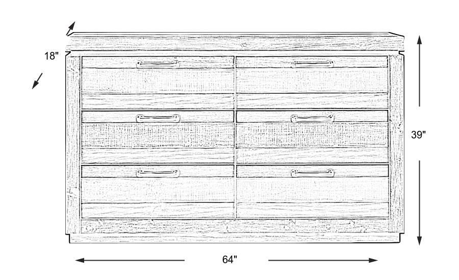Dimension Image. Please refer to the Dimension Tab on this page for dimension details.