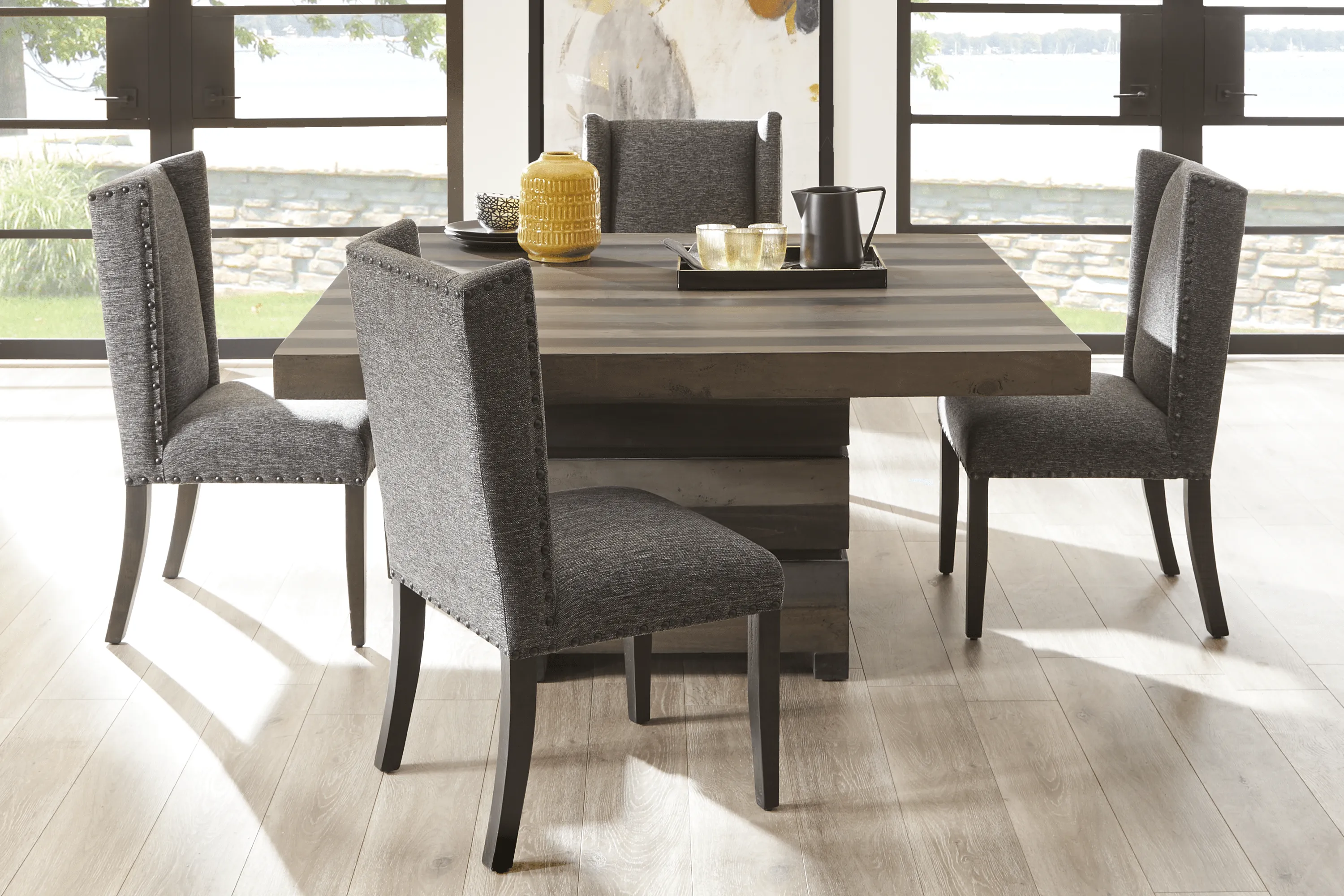 Cindy Crawford Home Westover Hills Gray Side Chair - Thumbnail - Image 2