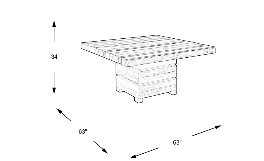 Dimension Image. Please refer to the Dimension Tab on this page for dimension details.