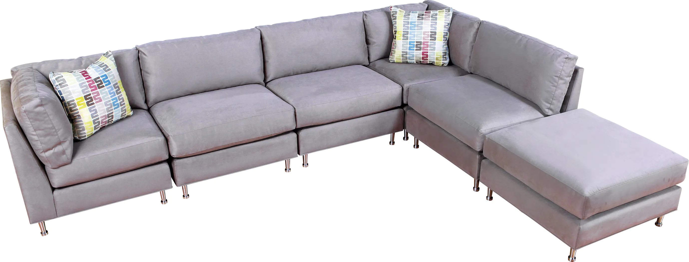 Cindy Crawford Home Barrington Mineral 6 Pc Sectional - Thumbnail - Image 1