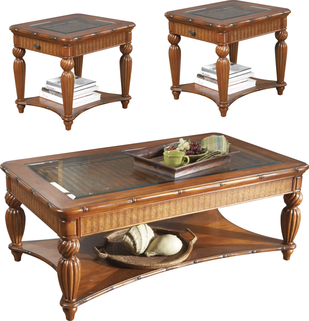 Cindy Crawford Home Coconut Grove 3 Pc Table Set - Thumbnail - Image 1