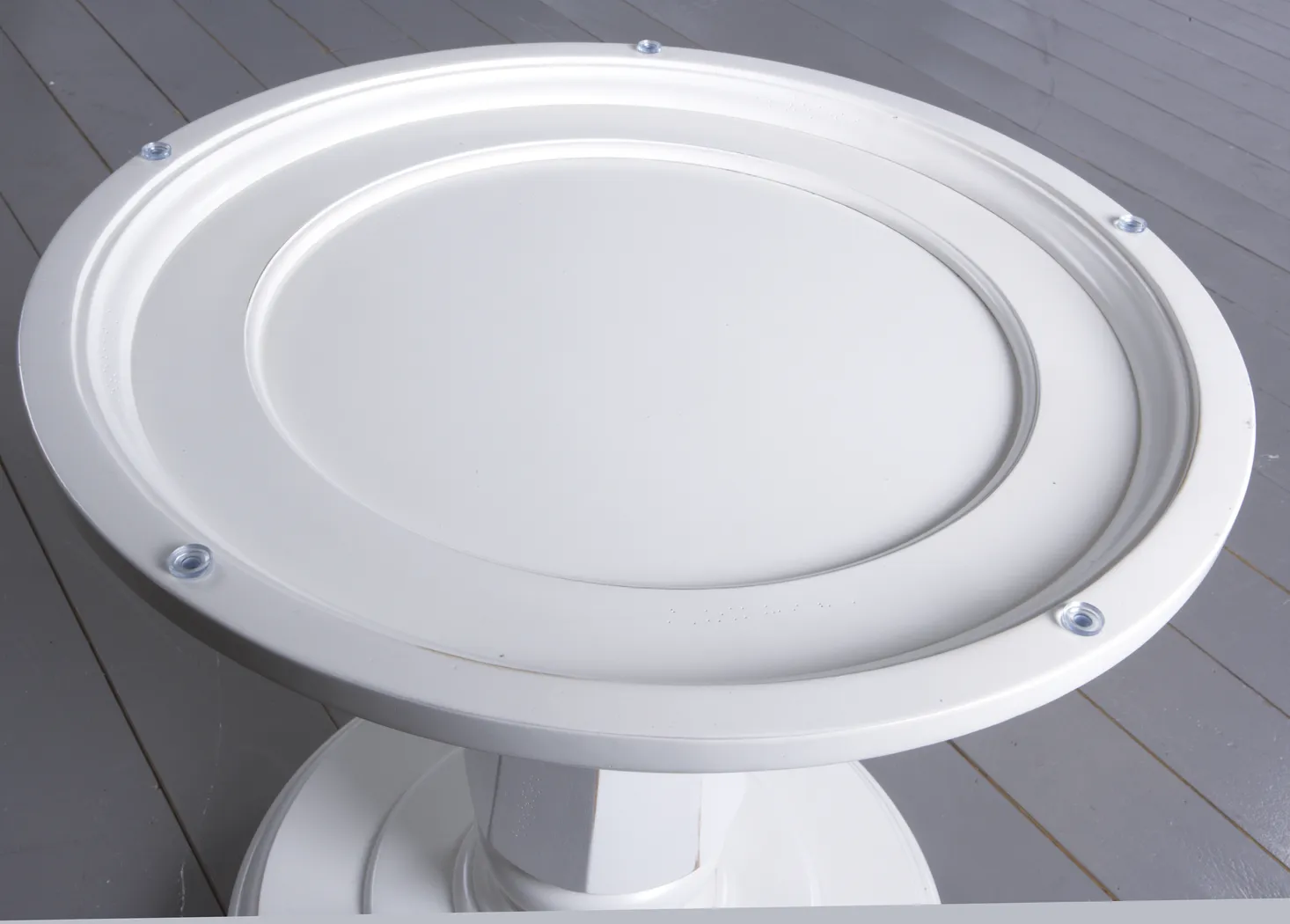 Cindy Crawford Home Seaside White Pedestal Dining Table - Thumbnail - Image 2