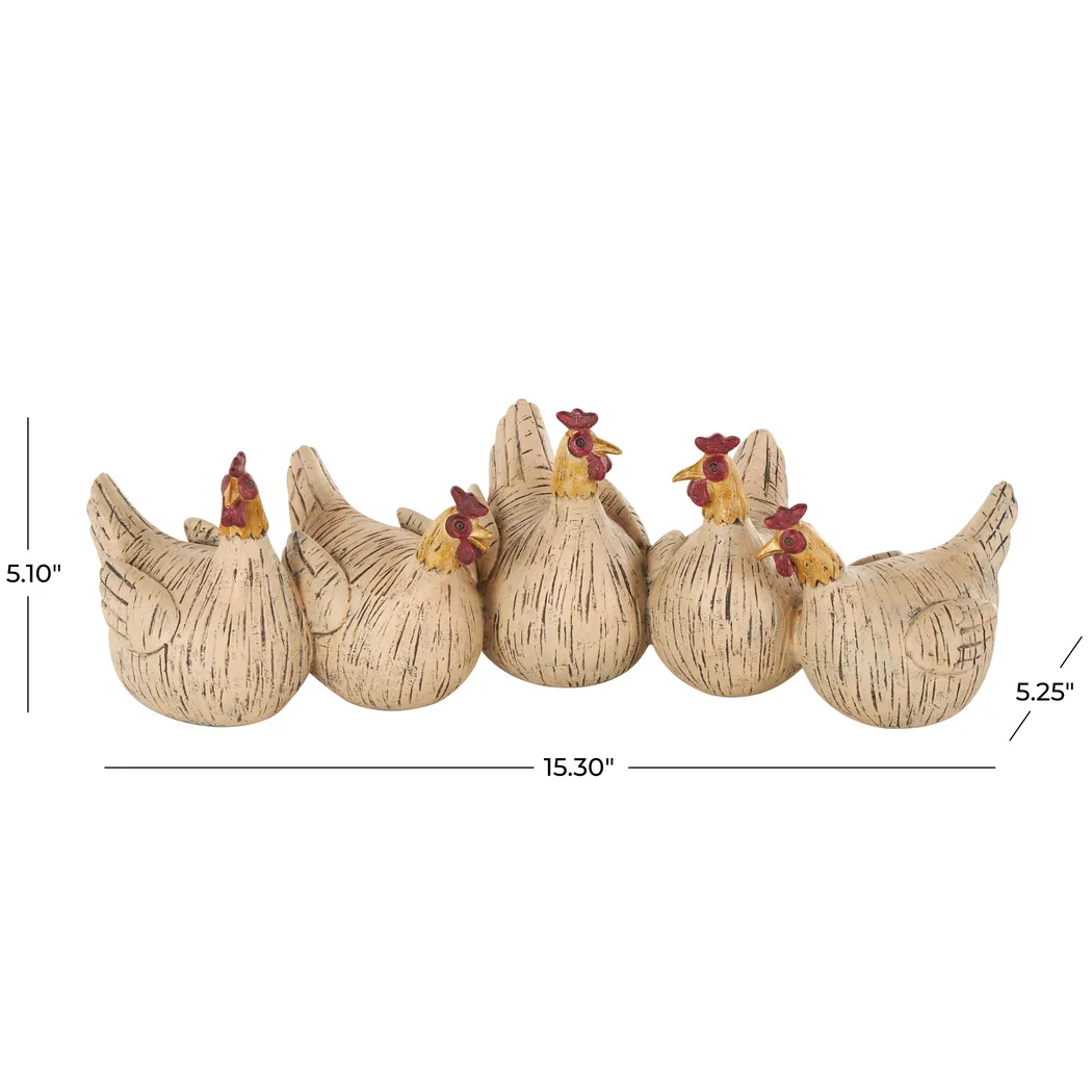 Cinmo Beige Sculpture, Set of 5 - Thumbnail - Image 7
