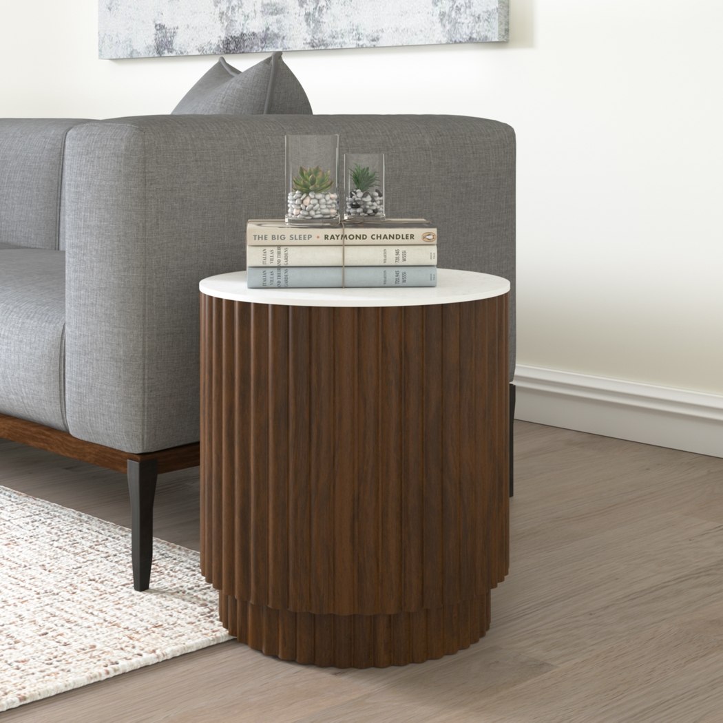 Cinron Brown Accent Table - Thumbnail - Image 2