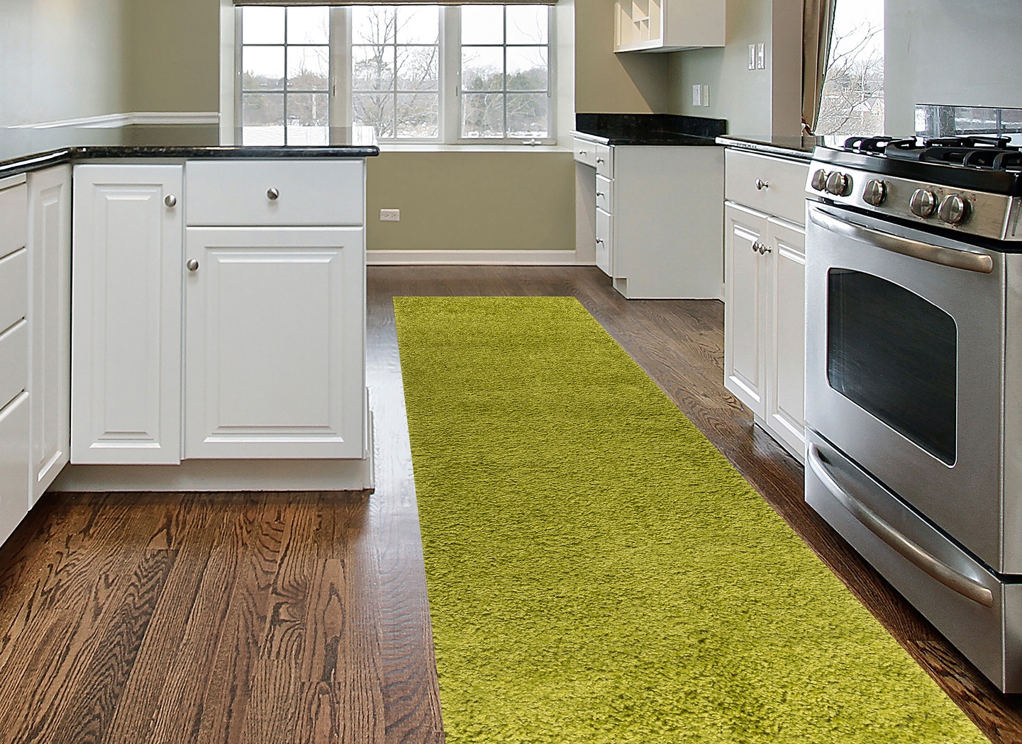 Cinthia Green 2' x 7'2 Runner Rug - Thumbnail - Image 3